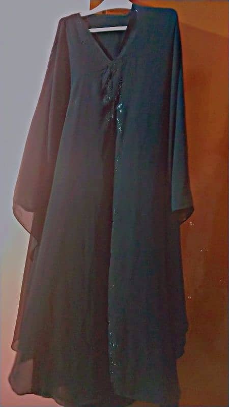 Black butterfly abaya 0