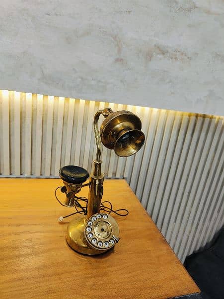 Antique Candlestick brass Telephone 3