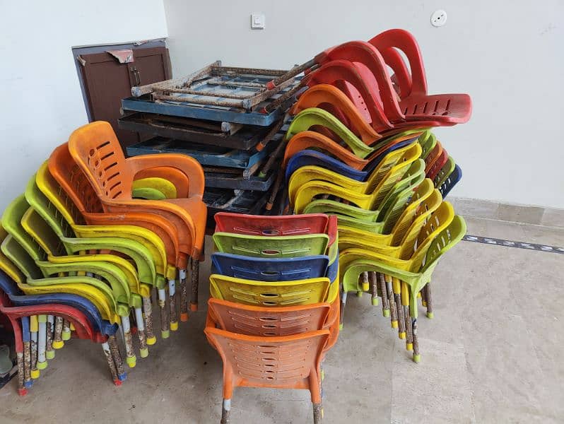 Junior Class Plastic Chairs and Tables available 2