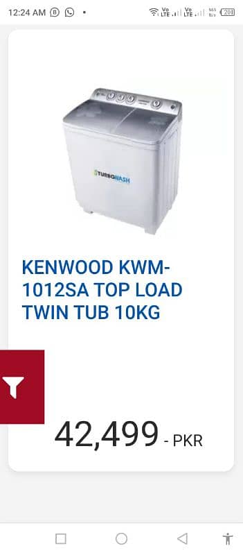 Kenwood Washing machine Dabba pack 0