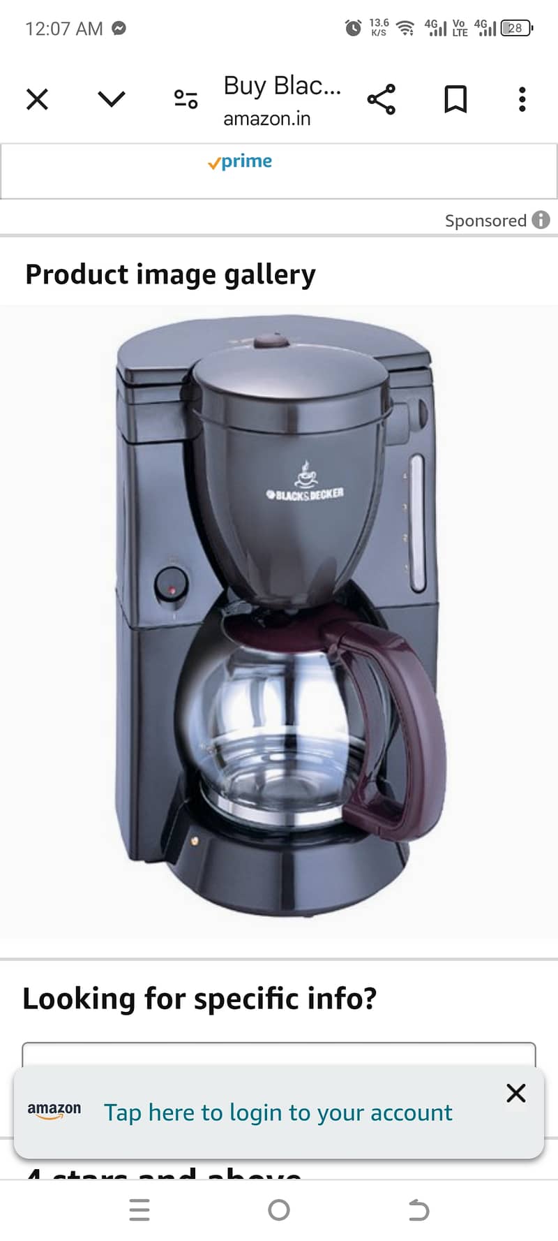 new coffee maker black & decker 7