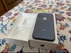 I phone x 256GB pta approved Black colour with box