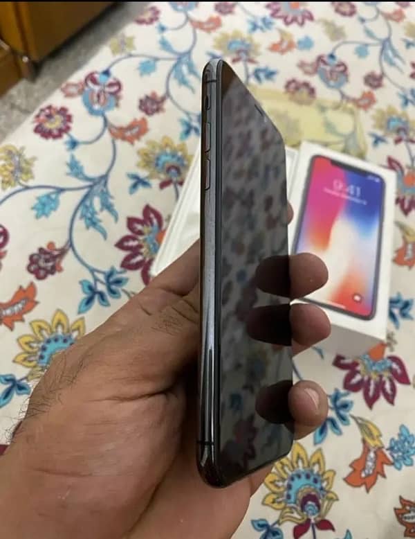 I phone x 256GB pta approved Black colour with box 2