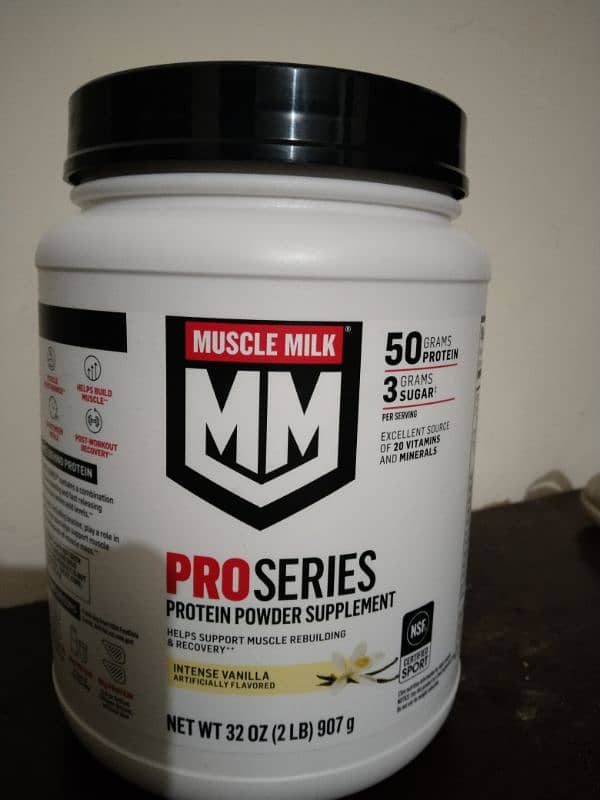 M. M pro series protein powder 0