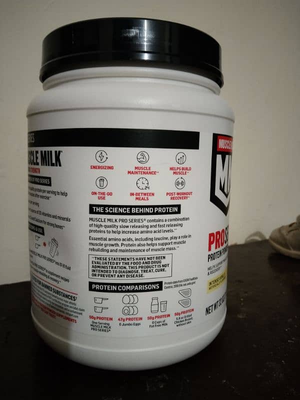 M. M pro series protein powder 1