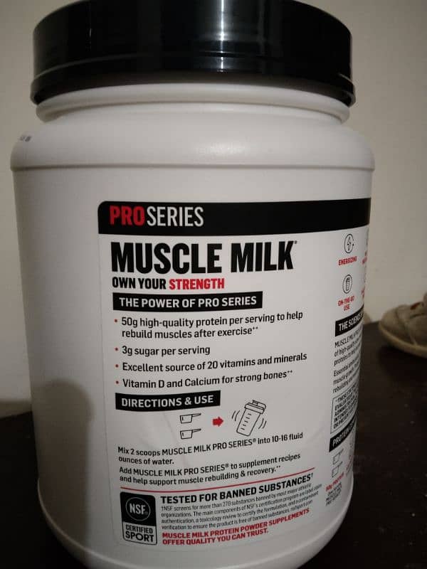 M. M pro series protein powder 2