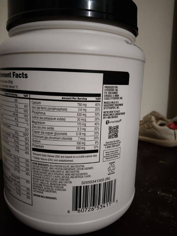 M. M pro series protein powder 5