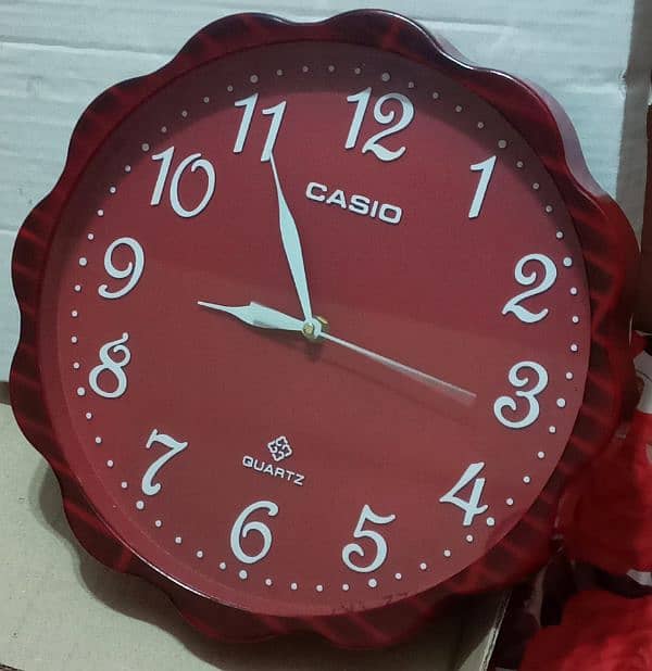 Red+Mehroon Wall Clock Watch Wall Hanging Ghari 4