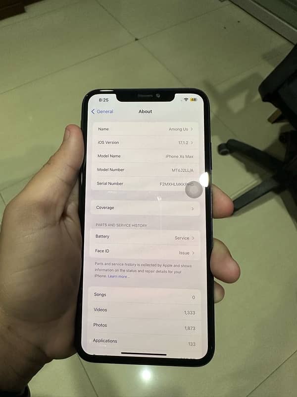 iphone xs max 256 gb black colour non pta LLA 12