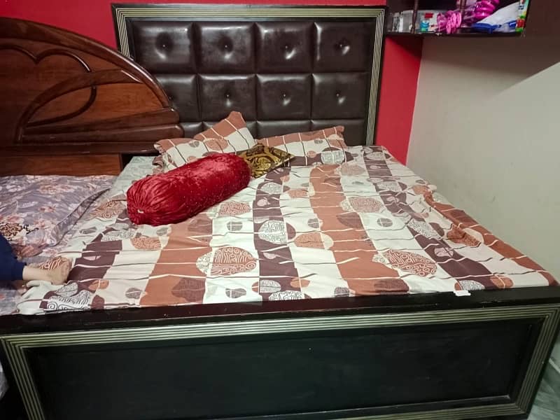 One bed along with spring mattress 4