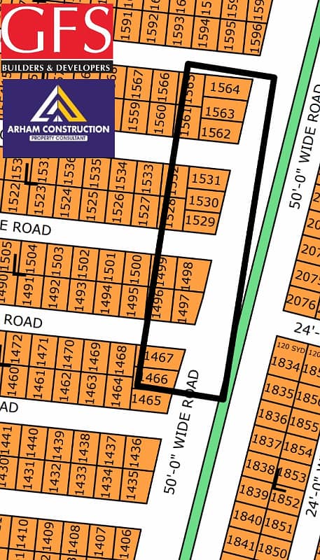 NORTH TOWN RESIDENCY PHASE 1 GOLD BLOCK 80syd Corner plot 0