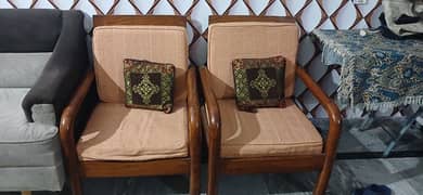 Pura wood sofa set