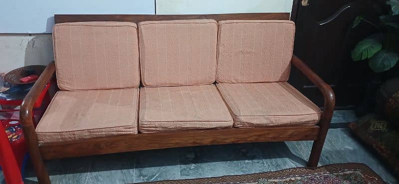 Pura wood sofa set 1