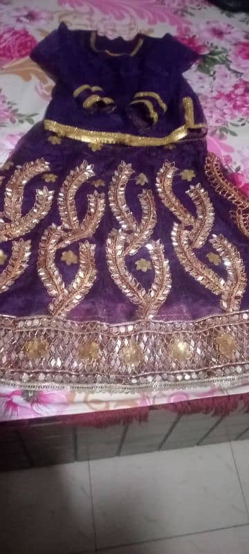 purple lehnga for 10 to 12 years old 0