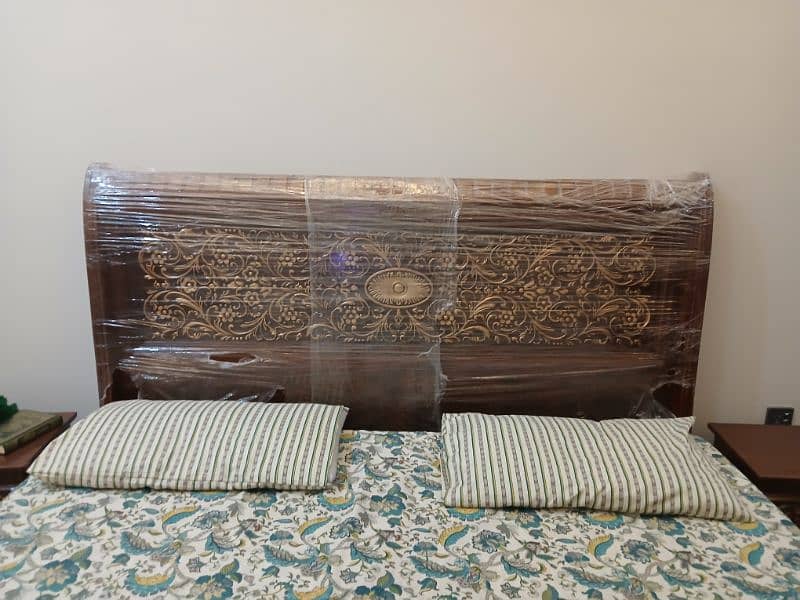 WOODEN TOTAL GENUINE SHEESHAM WOOD BED FOR SALE 4