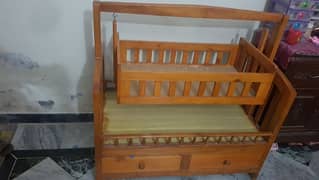 wooden babycart