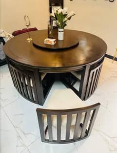 imported Dining Table with Eight chairs