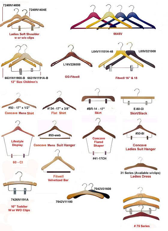 Wooden Hangers for clothes 14