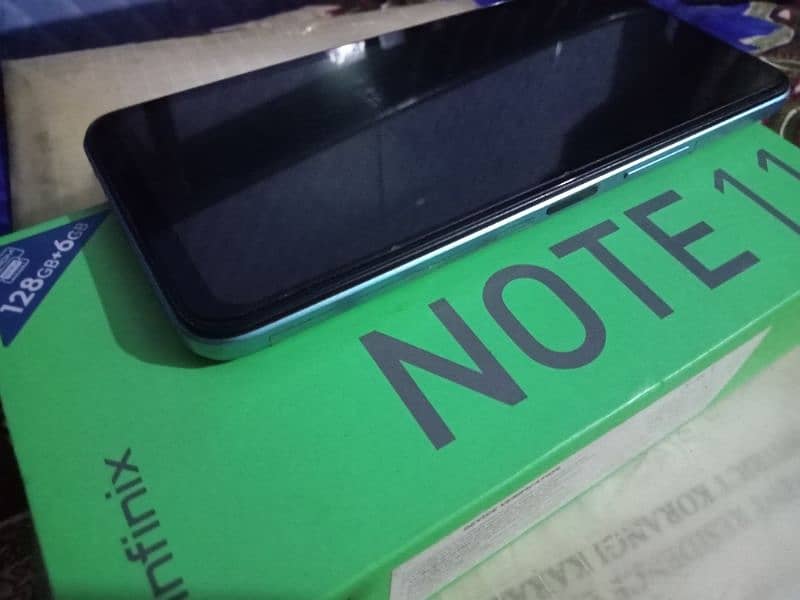 Infinix Note 11 . . . . RAM 6GB ROM 128 AMOLED display 10by10 with Box 1