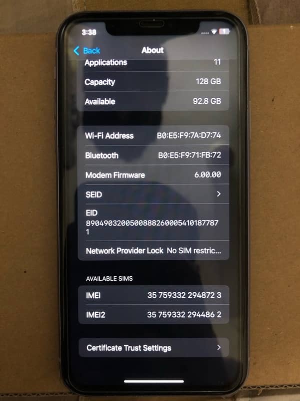 iphone 11 128 Gb Factory Unlocked Non Pta 2 Month Sim time03215282010 11