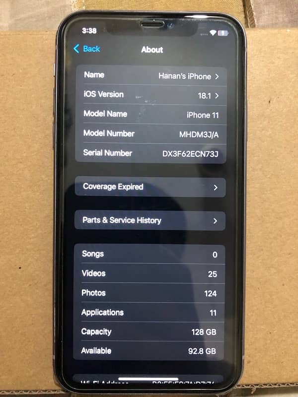 iphone 11 128 Gb Factory Unlocked Non Pta 2 Month Sim time03215282010 12