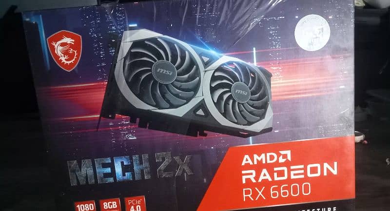 Msi Mech Rx 6600 Brand new condition With Box 6