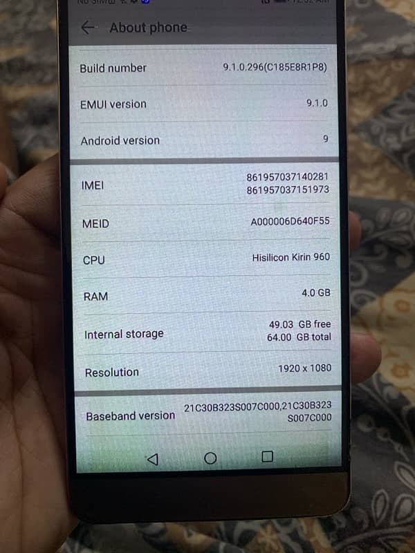 huawei mate 9 non pta 4/64gb read ad 13