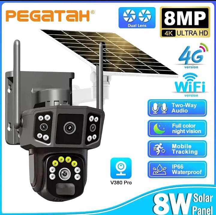 Solar CCTV - CCTV Camera - Solar Wifi Camera - Wifi Smart Camera 0