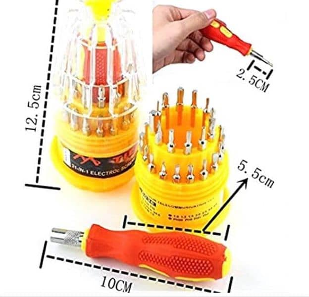 31 PCs screw drivers set 1