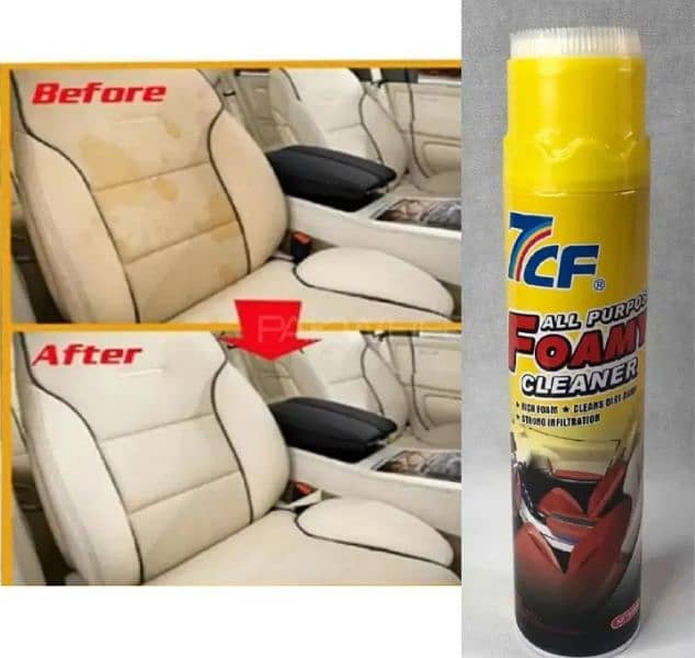 7cf Foamy cleaner used to shine the interior of cars and homes 0