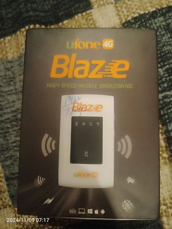 UFONE BLAZE UNLOCKED WIFI DEVICE AVAILABLE. 0