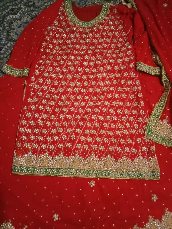 stitched bridal lehenga,full embodiry work 2