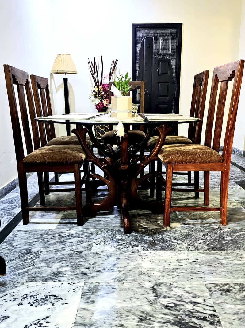 Sheesham wood dining table 1