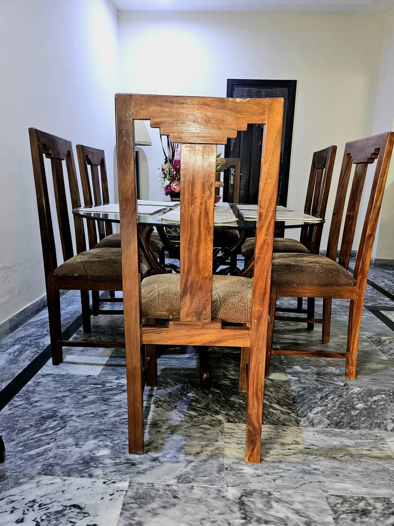 Sheesham wood dining table 3