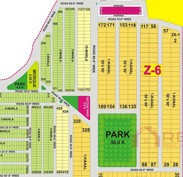 5 Marla Possession Plot for sale in DHA Phase 8 Sector Z6 0