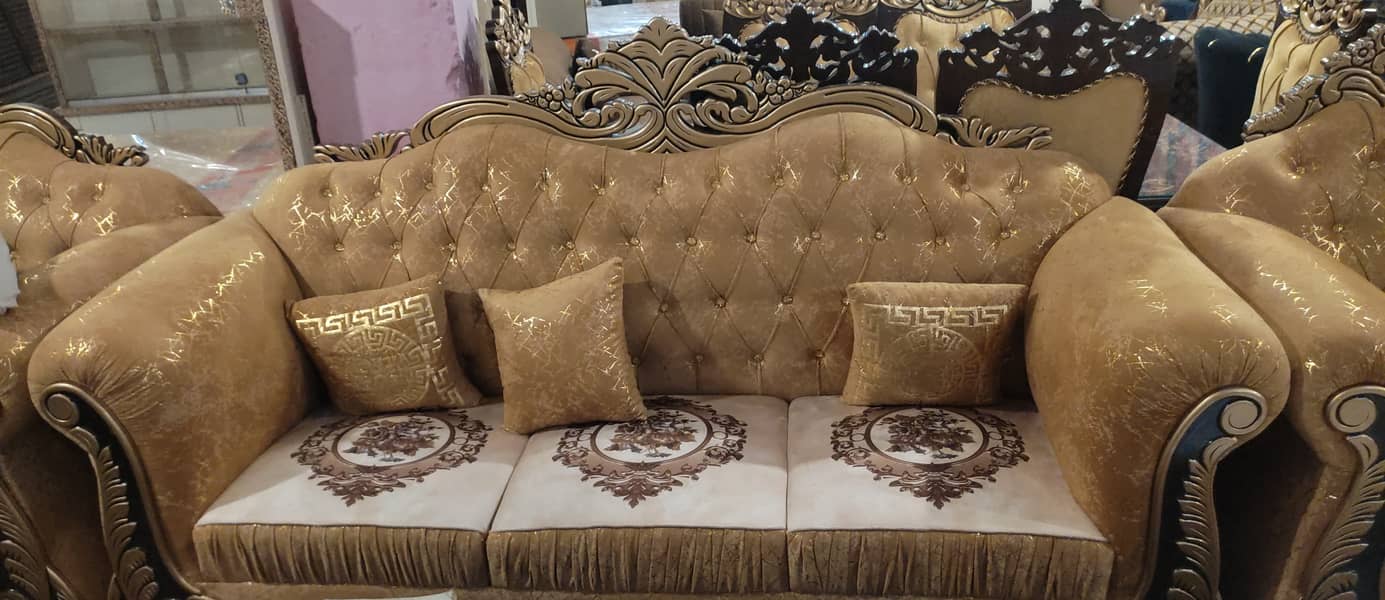 sofa set | L shape sofa | Wooden sofa | Velvet sofa | Luxury sofa 3