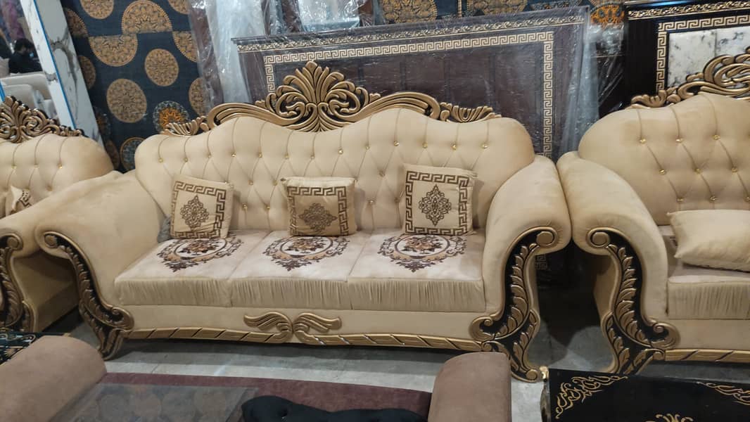 sofa set | L shape sofa | Wooden sofa | Velvet sofa | Luxury sofa 9