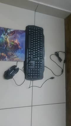 wireless RGB keyboard and mouse