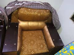 6 seater sofa for sale with 2 side tables and one center table