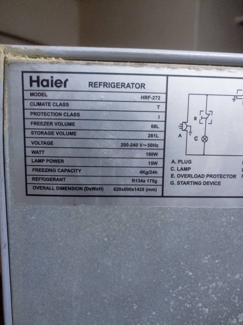 Hair refrigerator ergant sell10/10 original gas and compressor 5