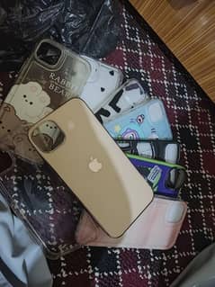 iphone 14&15 plus 9 covers bilkul new he phone sale krdia cover pare