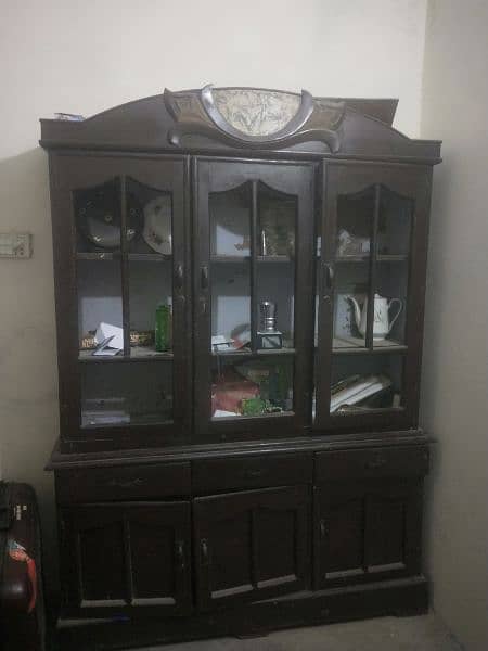 Showcase almari wooden 0