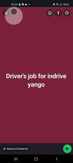 driver job for indrive yango