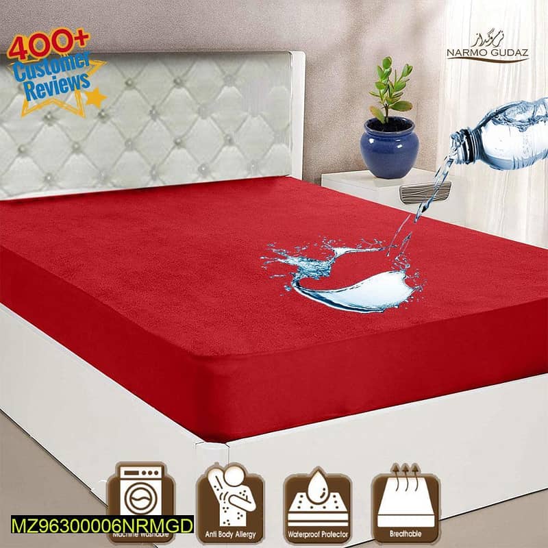 Waterproof mattress cover (FREE DELIVERY ALL OVER THE PAKISTAN) 5