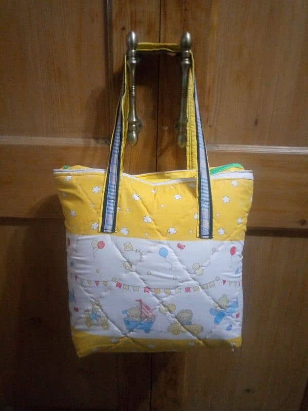 quilted fabric bag 0