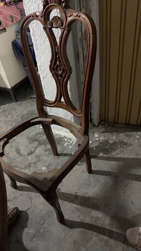 dining table 6 chairs  chenyoti shehsam shahi 4