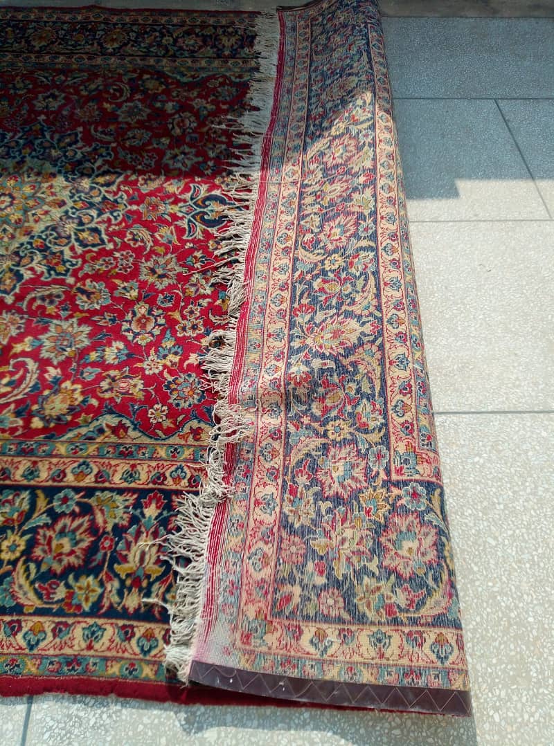 Kashan Design double knotted hand made eoolen carpet 9