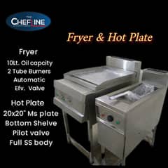 New Commercial Kitchen Ss Table hood Sink fryer hotplate Restaurant