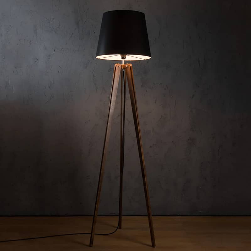 PERGEL Tripod Floor Lamp – A Statement of Modern Style Wooden 0