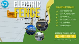 Electric fence home security fence  wire fence and solar panel